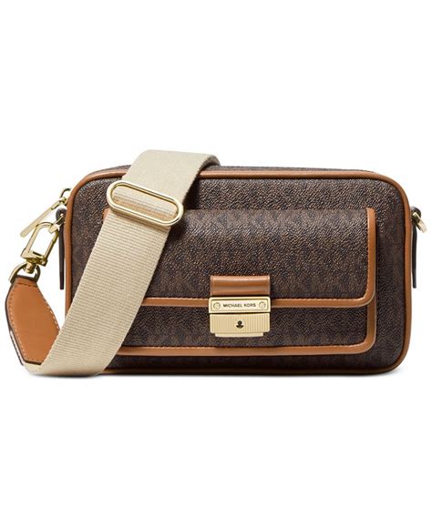 michael kors bradshaw medium pocket camera crossbody|More.